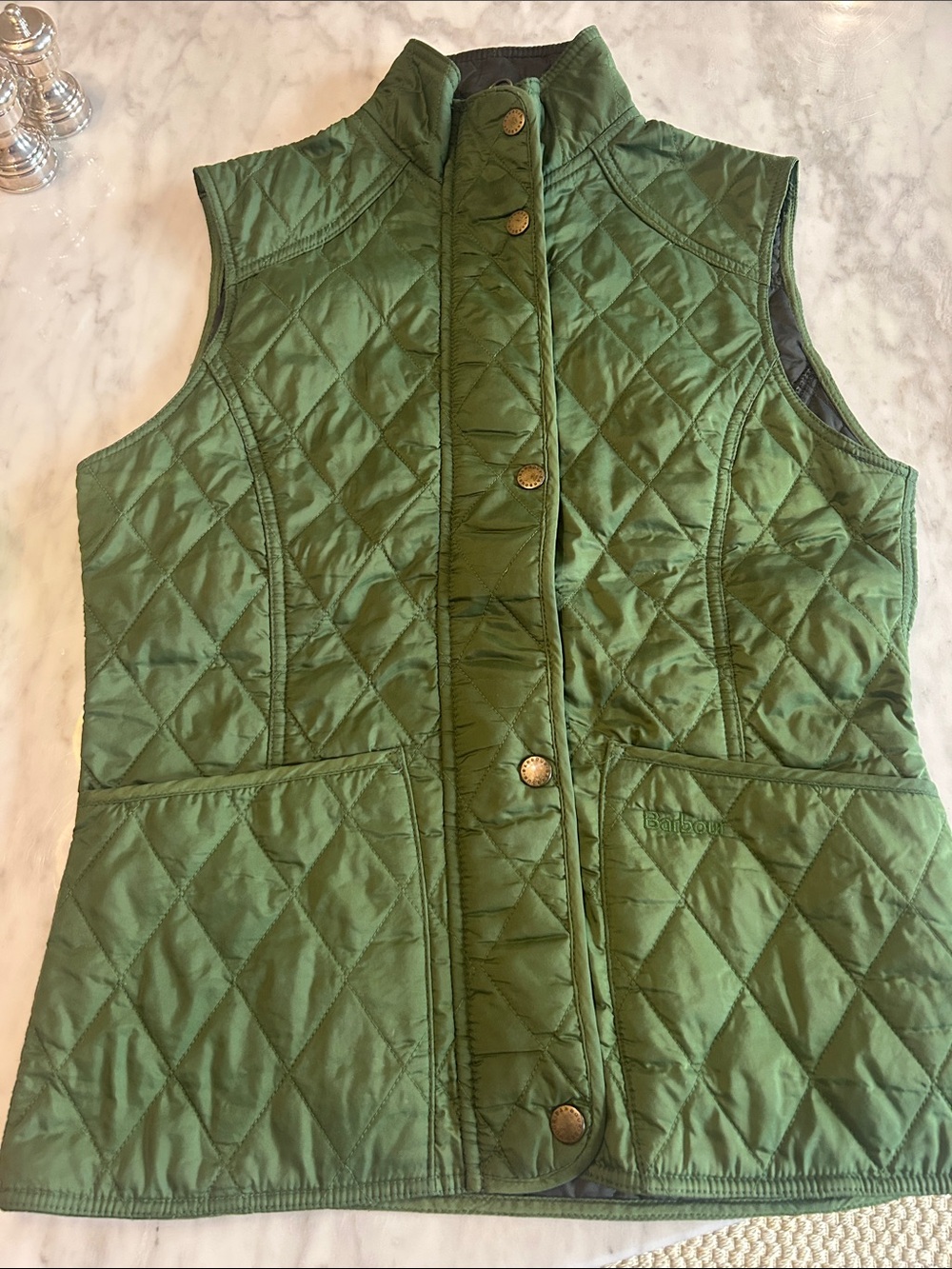 Barbour Quilted Sleeveless Vest - Green